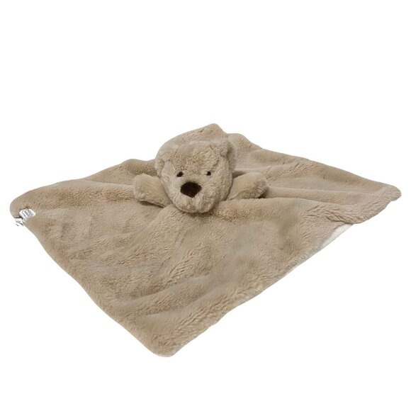Mud Pie Bear Plush Lovey Security Blanket Baby Soother Bedtime Travel Stuffed An - Picture 2 of 5